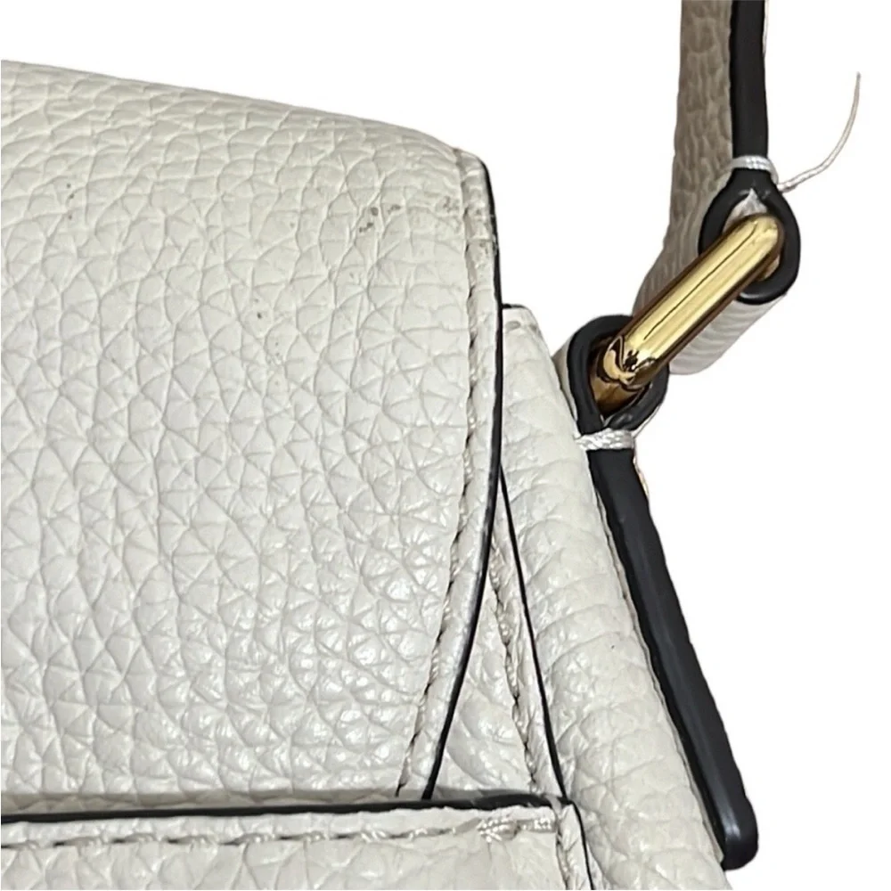 Michael Kors Cream Pebbled Leather Crossbody Bag